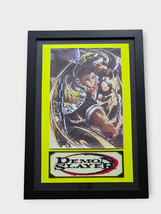 Custom Framed Demon Slayer – Tanjiro Kamado - Anime Art Print