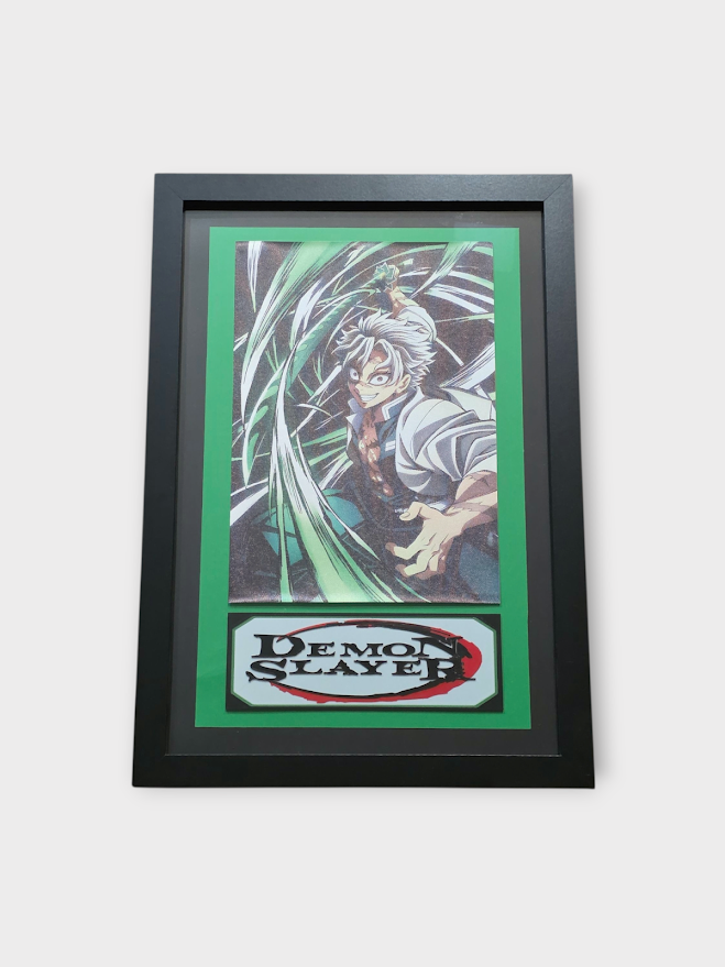 Custom Framed Demon Slayer – Sanemi Shinazugawa (Wind Hashira) - Anime Art Print