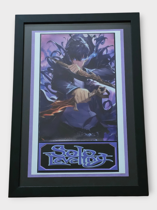 Custom Framed Solo Leveling – Anime Art Print - Print 1