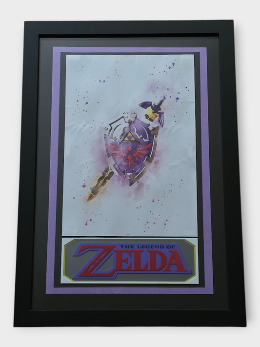 Custom Framed The Legend of Zelda – Gaming Art Print