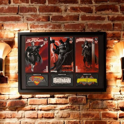 The World's Finest United in One Iconic Jim Lee inspired Display - Superman #1W, Batman #1AY and Wonder Woman  #1AI