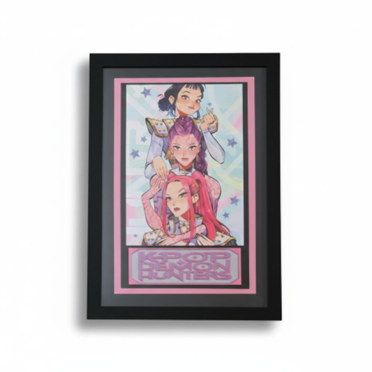 Custom Framed K-Pop Demon Hunters – Anime Art Print - Print 4