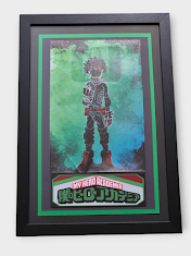 Custom Framed My Hero Academia – Katsuki Bakugo - Anime Art Print