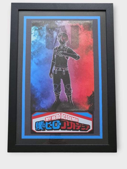 Custom Framed My Hero Academia – Shoto Todoroki - Anime Art Print