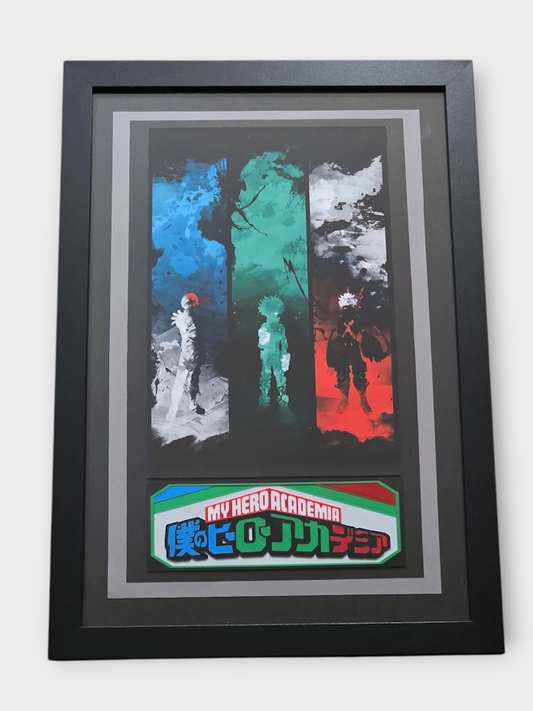 Custom Framed My Hero Academia – Anime Art Print - Group Print 1