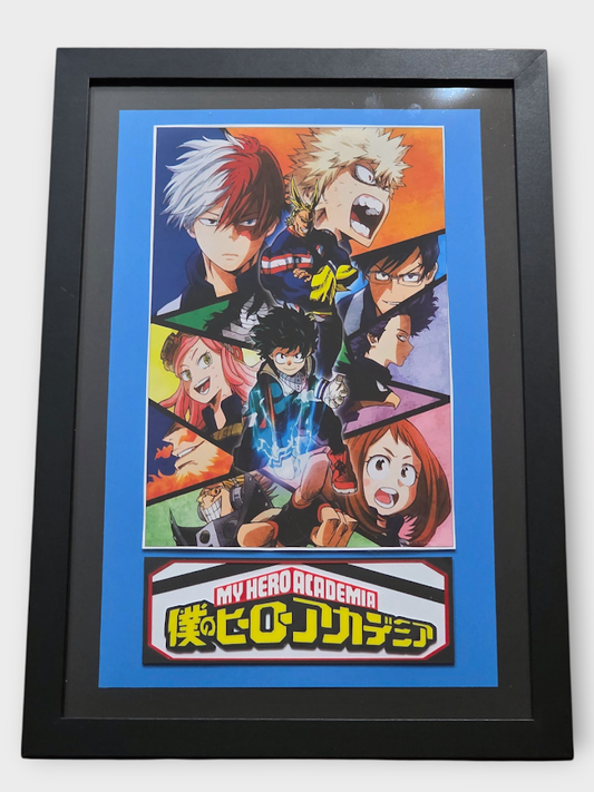 Custom Framed My Hero Academia – Anime Art Print - Group Print 3