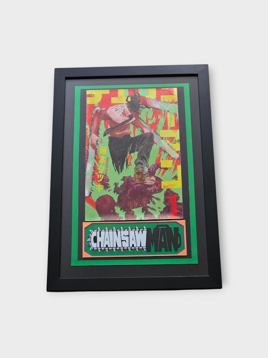 Custom Framed Chainsaw Man – Anime Art Print - Print 1